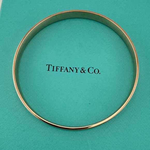 RARE Tiffany & Co. 1837 Rubedo Metal Bangle Bracelet: Hallmarked, Box & Pouch - Picture 4 of 9